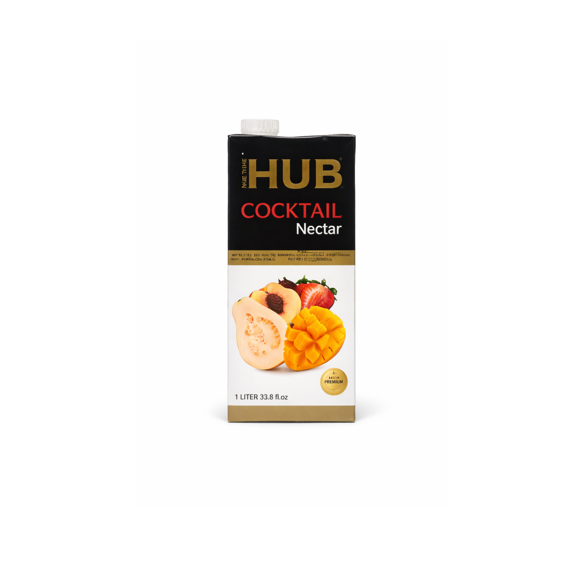 The HUB Cocktail Nectar 1 L – tropisk frugtnektar i sort karton
