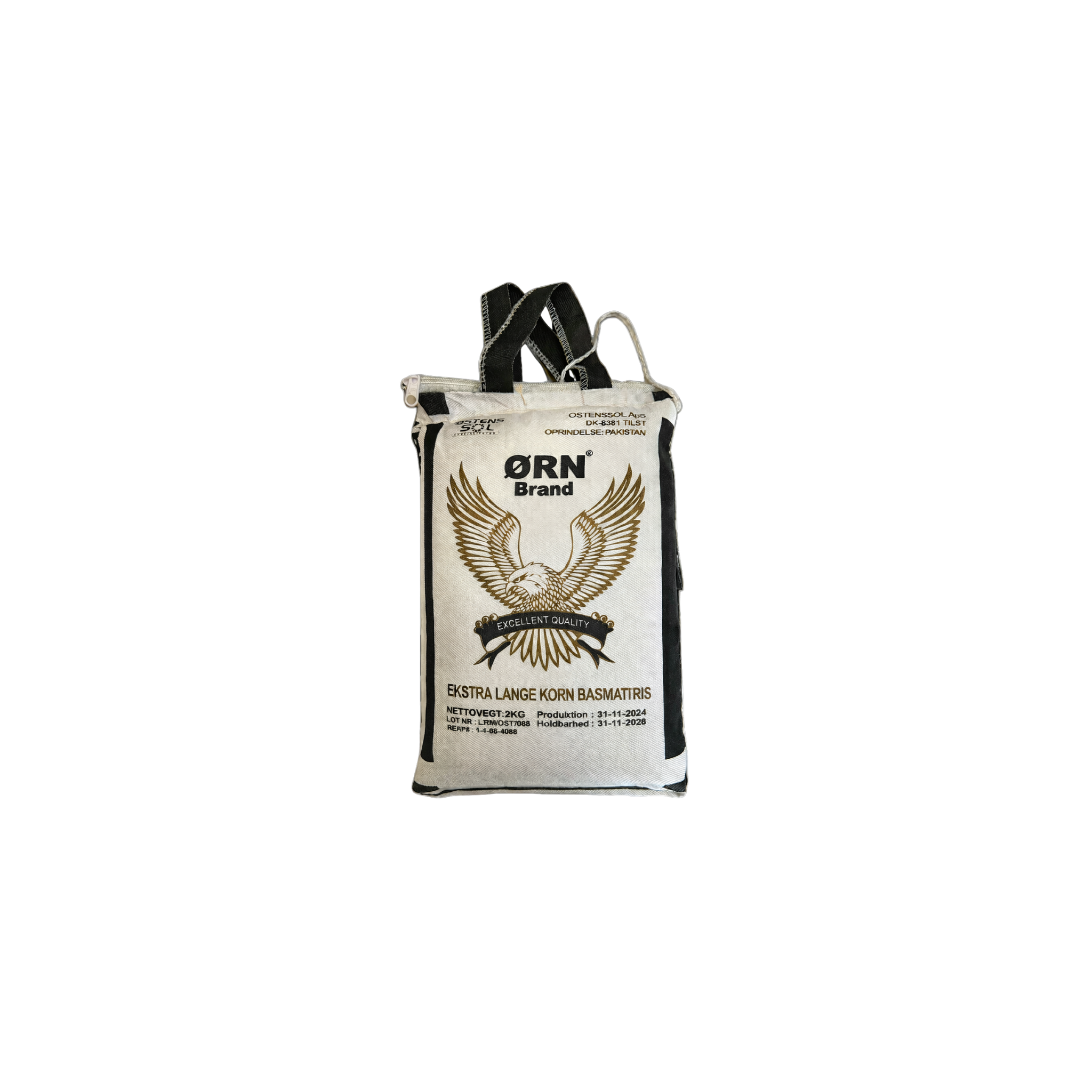 Ørn Brand dampbehandlet basmatiris 1121 fra Pakistan 2 kg – ekstra lange korn
