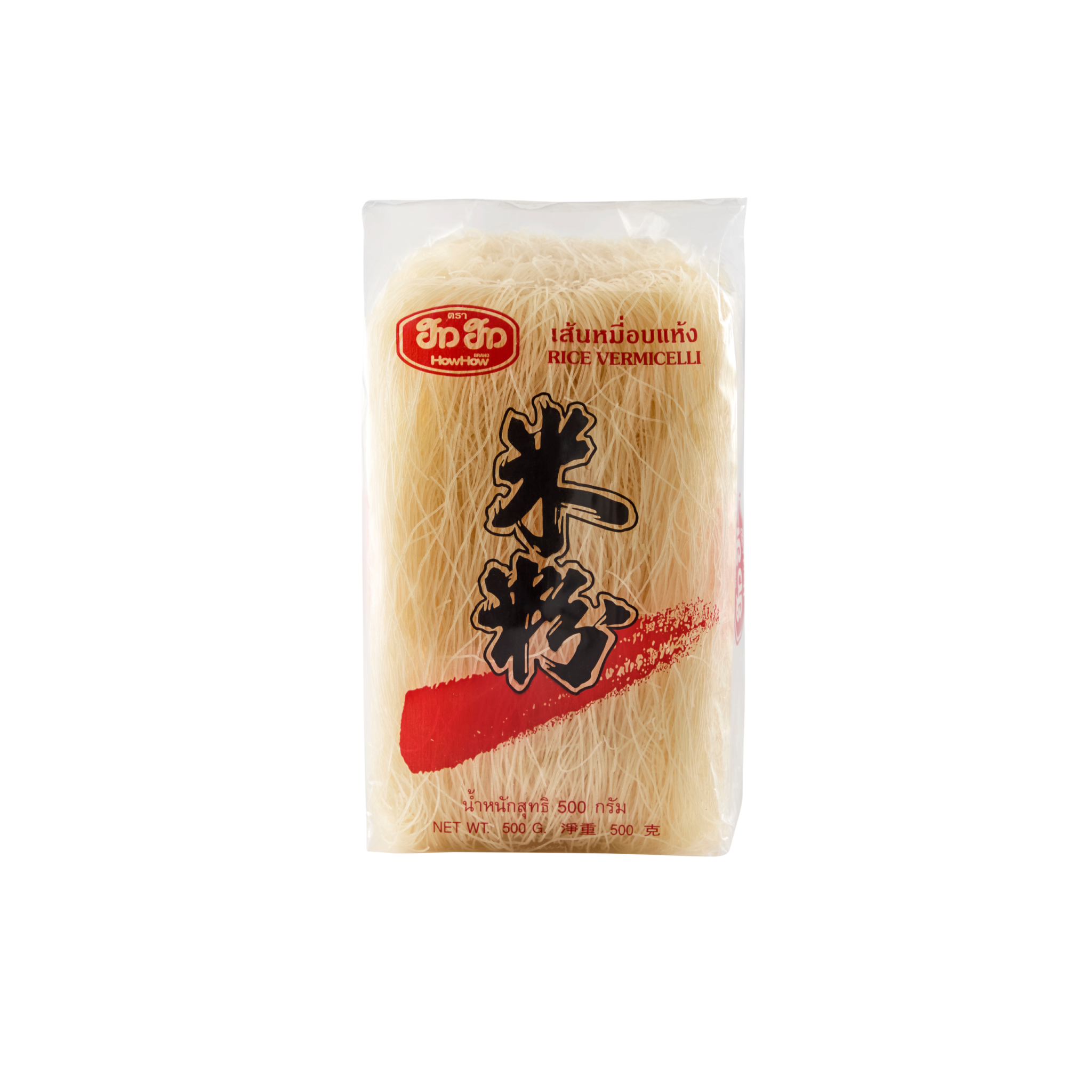 HowHow Rice Vermicelli 500g – tynde tørrede risnudler fra Thailand til supper og wok