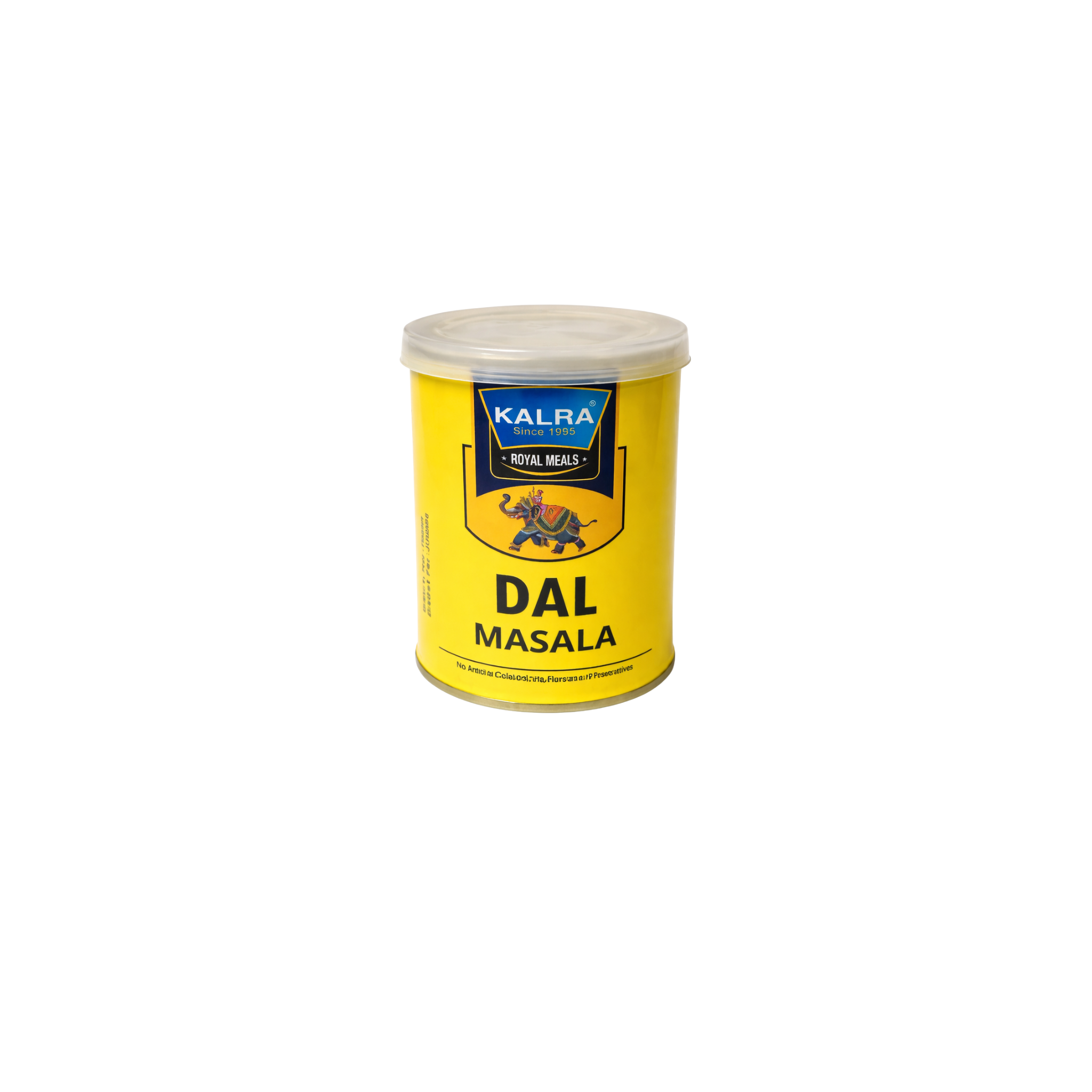 Kalra Royal Meals Dal Masala 100g – indisk krydderiblanding i gul dåse til linseretter uden kunstige tilsætningsstoffer