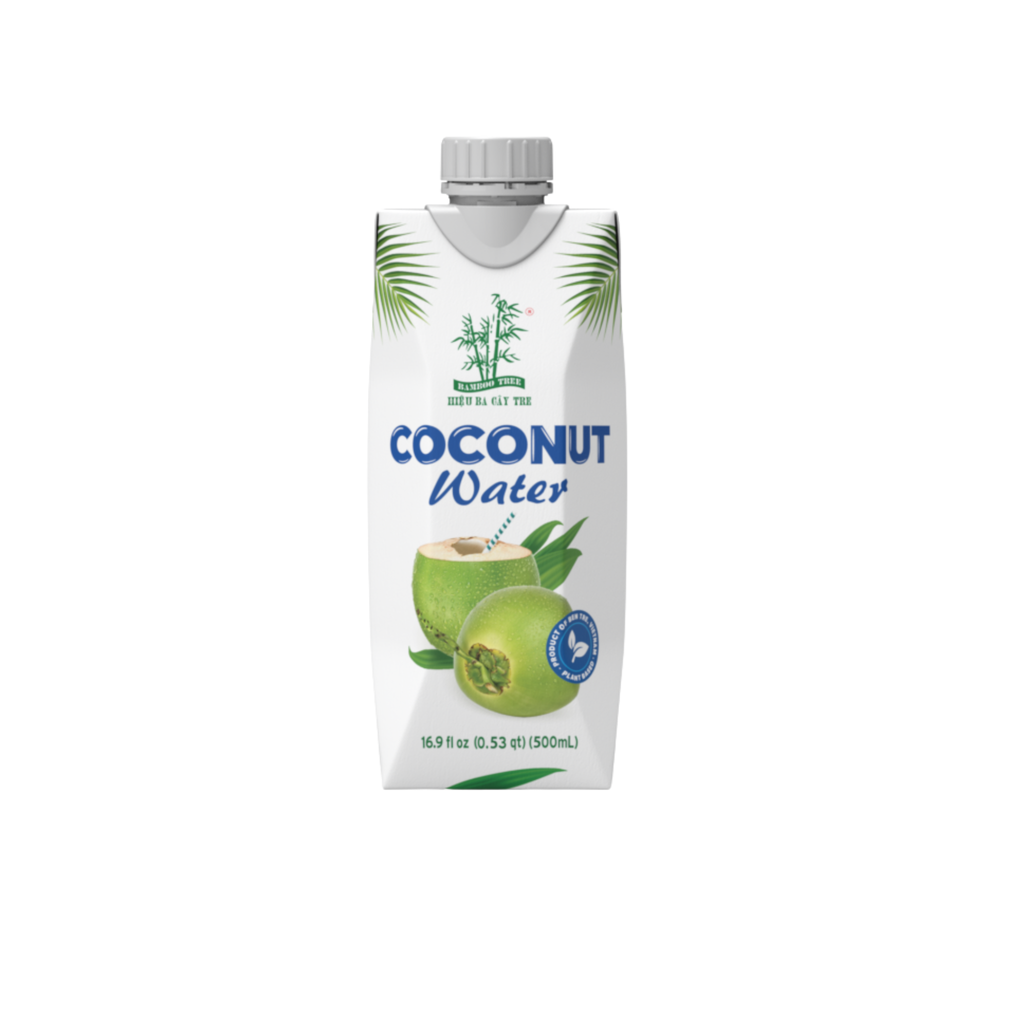 Bamboo Tree Kokosvand 500 ml – naturlig vietnamesisk kokosvand i Tetra Pak-karton