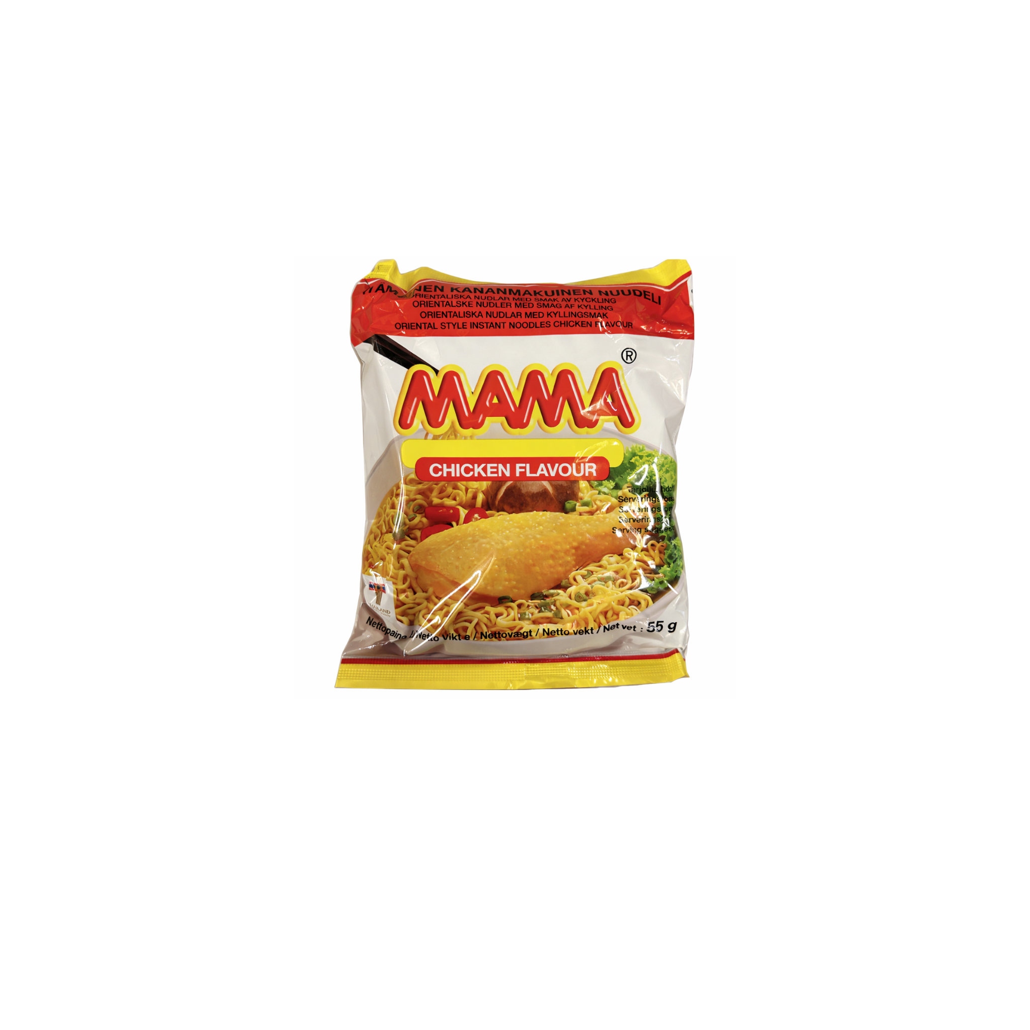 Mama instant nudler med kyllingesmag 55 g – hurtig thainudler klar på få minutter