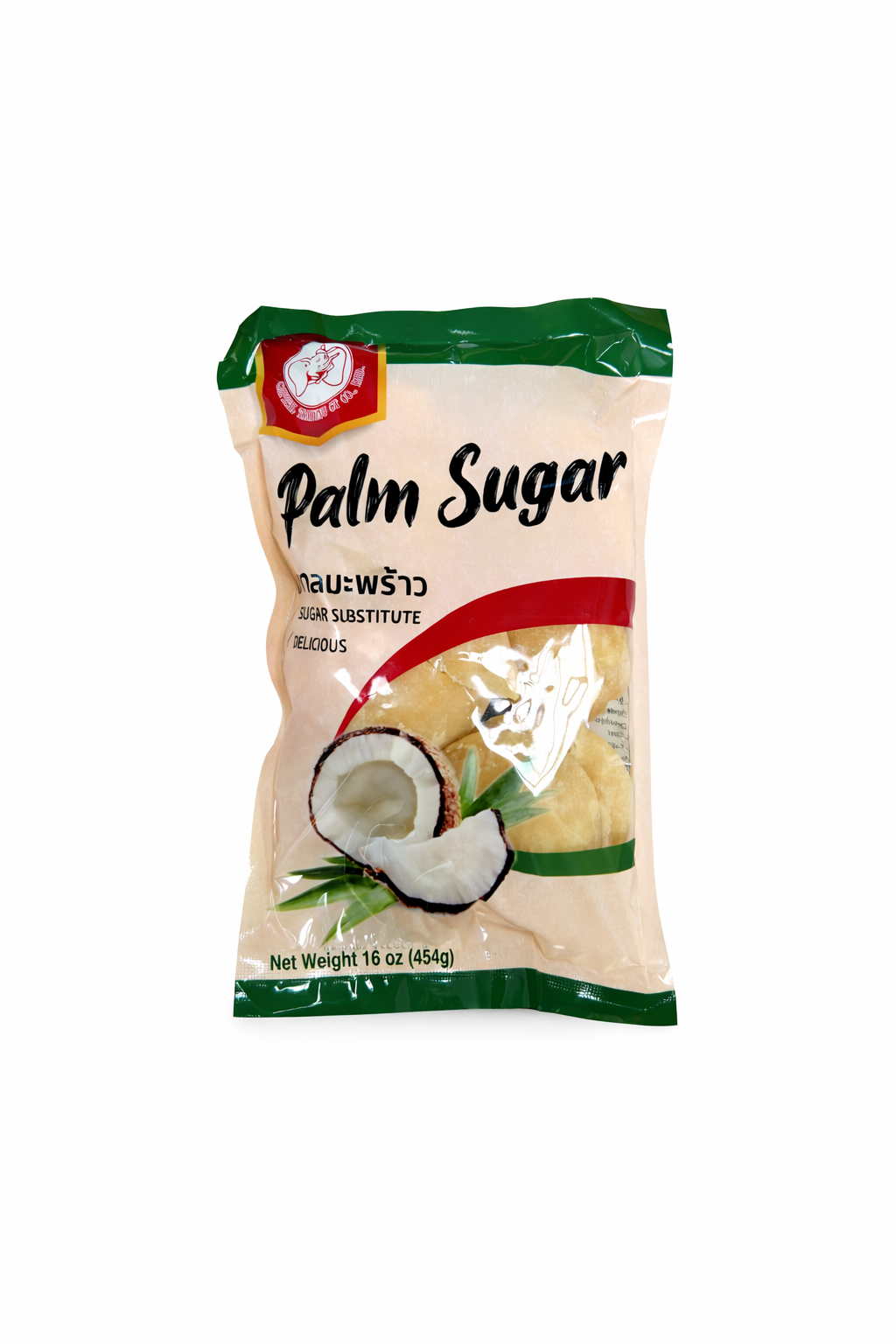 Capital Trading palmesukker 454 g – naturligt palm sugar i hvid og grøn pose