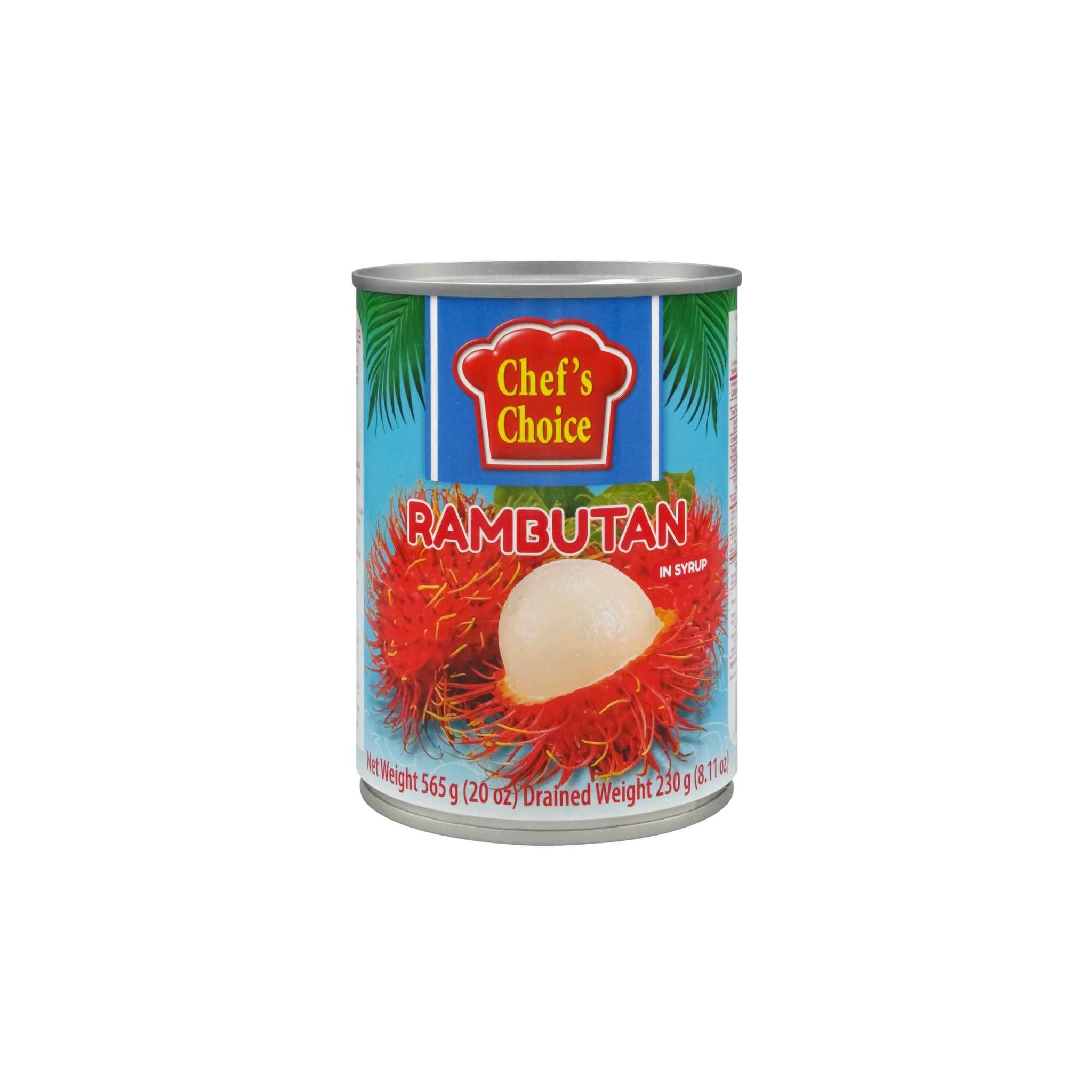 Chef's Choice rambutan i sirup 565 g – eksotisk frugt på dåse fra Thailand