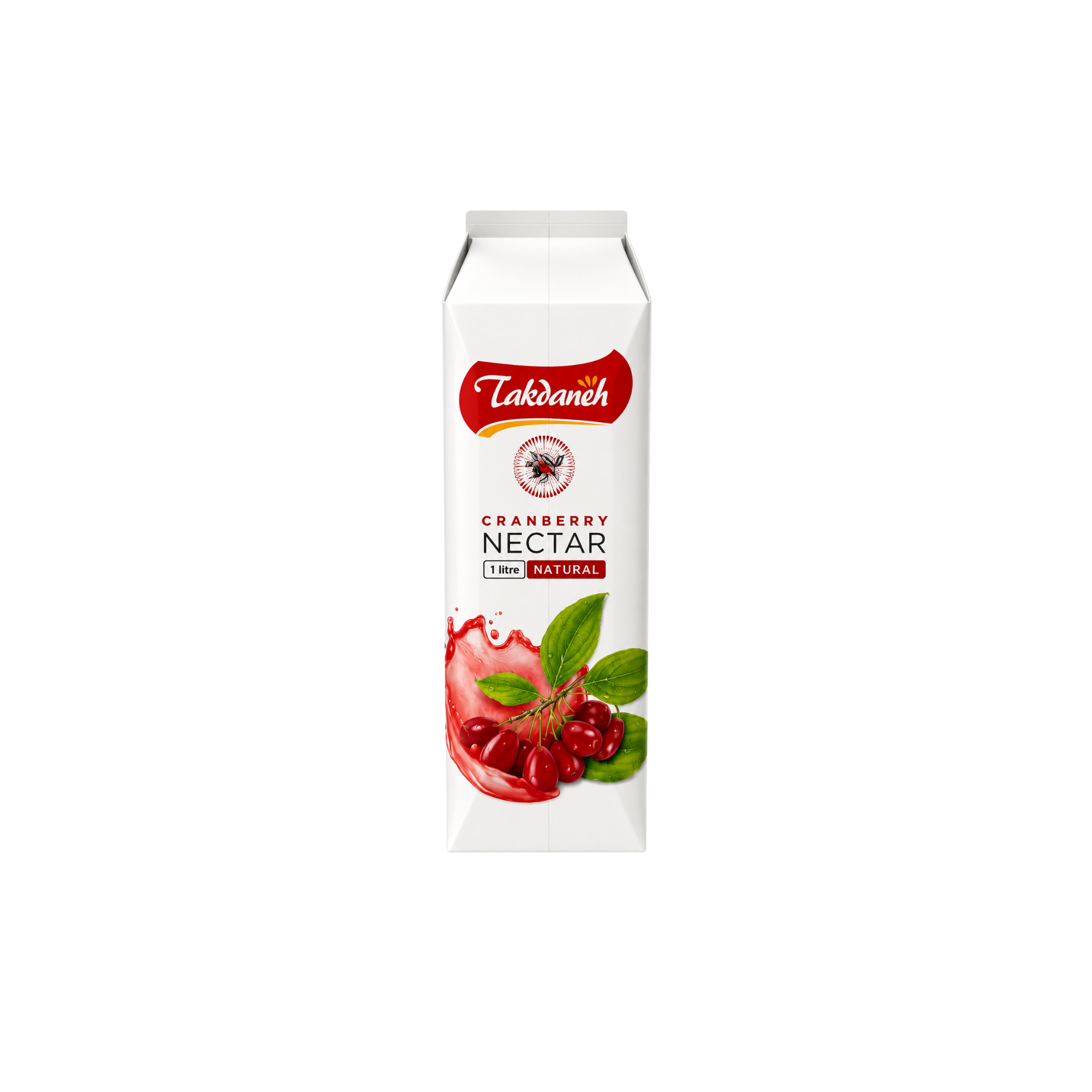 Takdaneh Berberis Juice 1L – naturlig iransk zereshk juice i karton